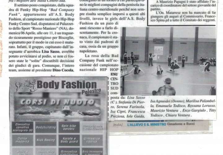 65- La Body Fashion settima classificata a Napoli